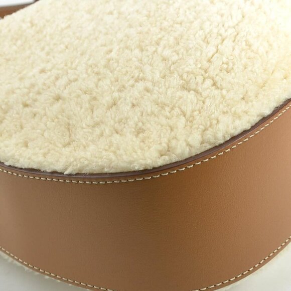 Auth TOD’S Shoulder Bag Beige/Brown Bore/Leather - Picture 7 of 15